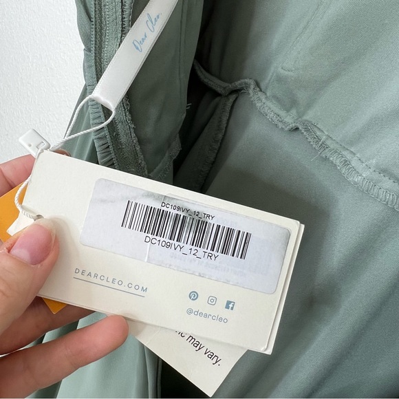 NWT Dear Cleo. Sage Green Gown - Picture 8 of 10